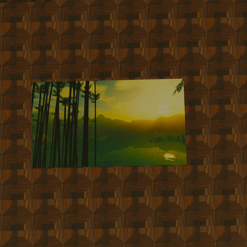 Bamboo Sunset Painting