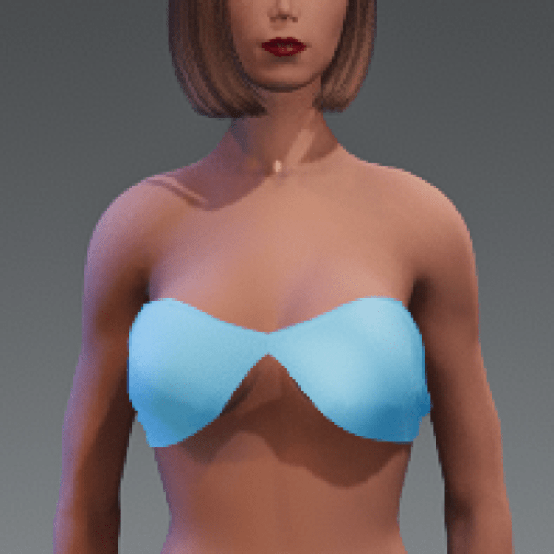 Emissive bikini top
