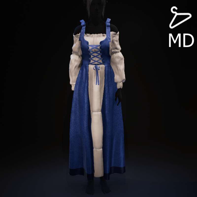 Royal Blue - Medieval Dress