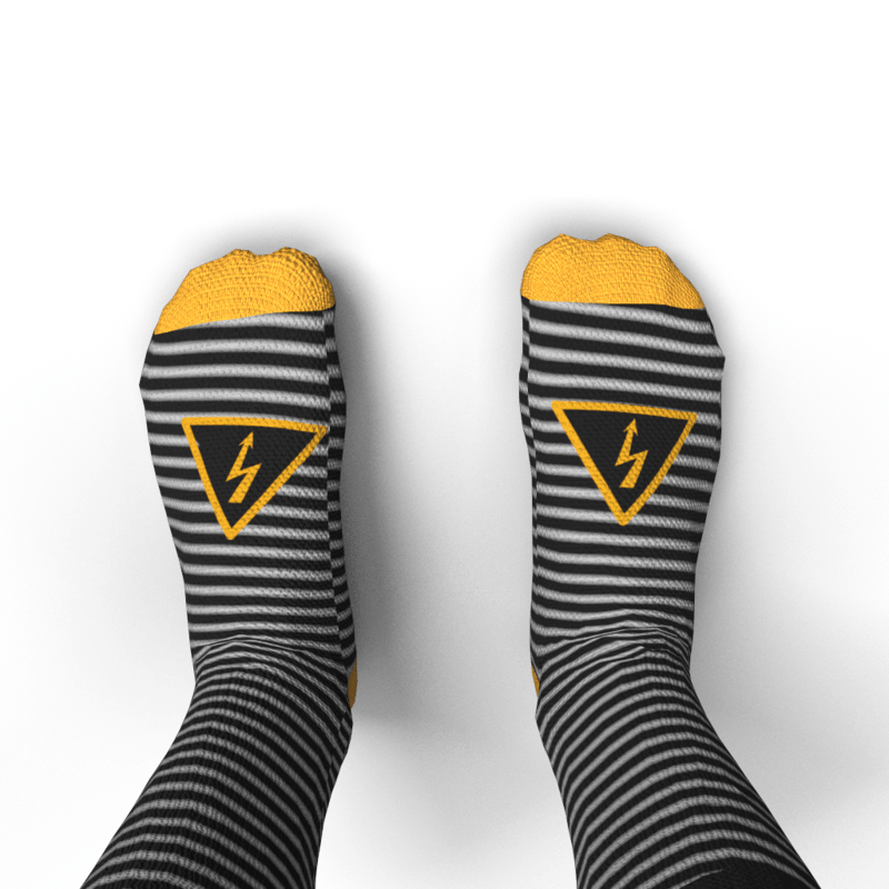 Danger Stripes Socks male