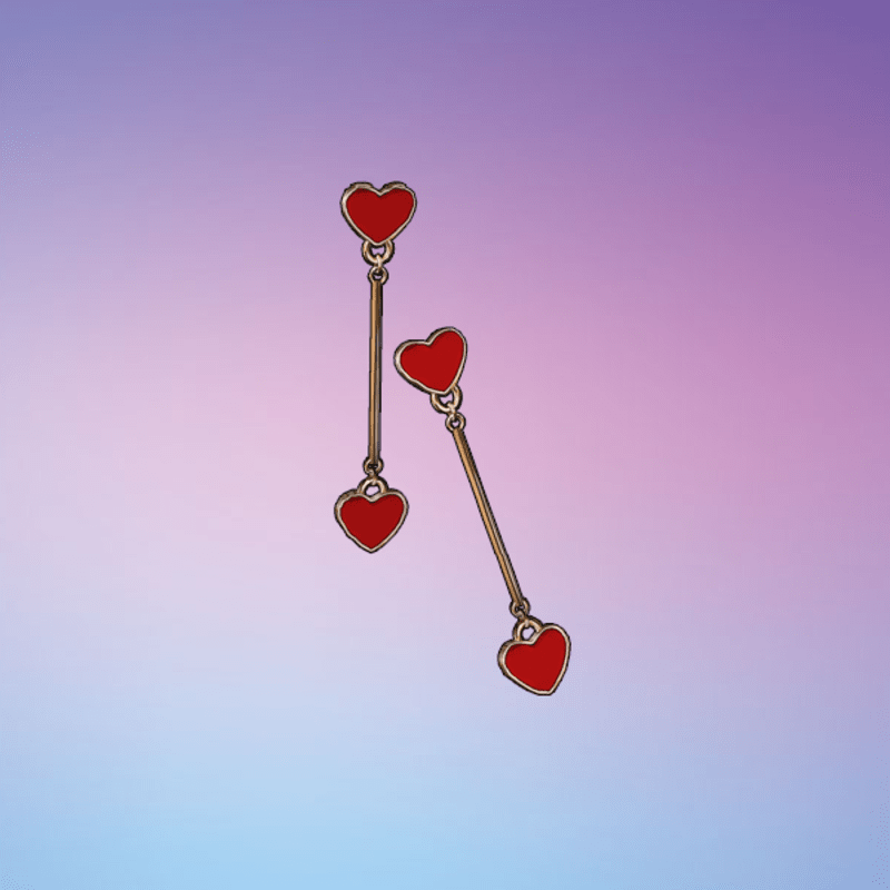 Affection Earrings Red