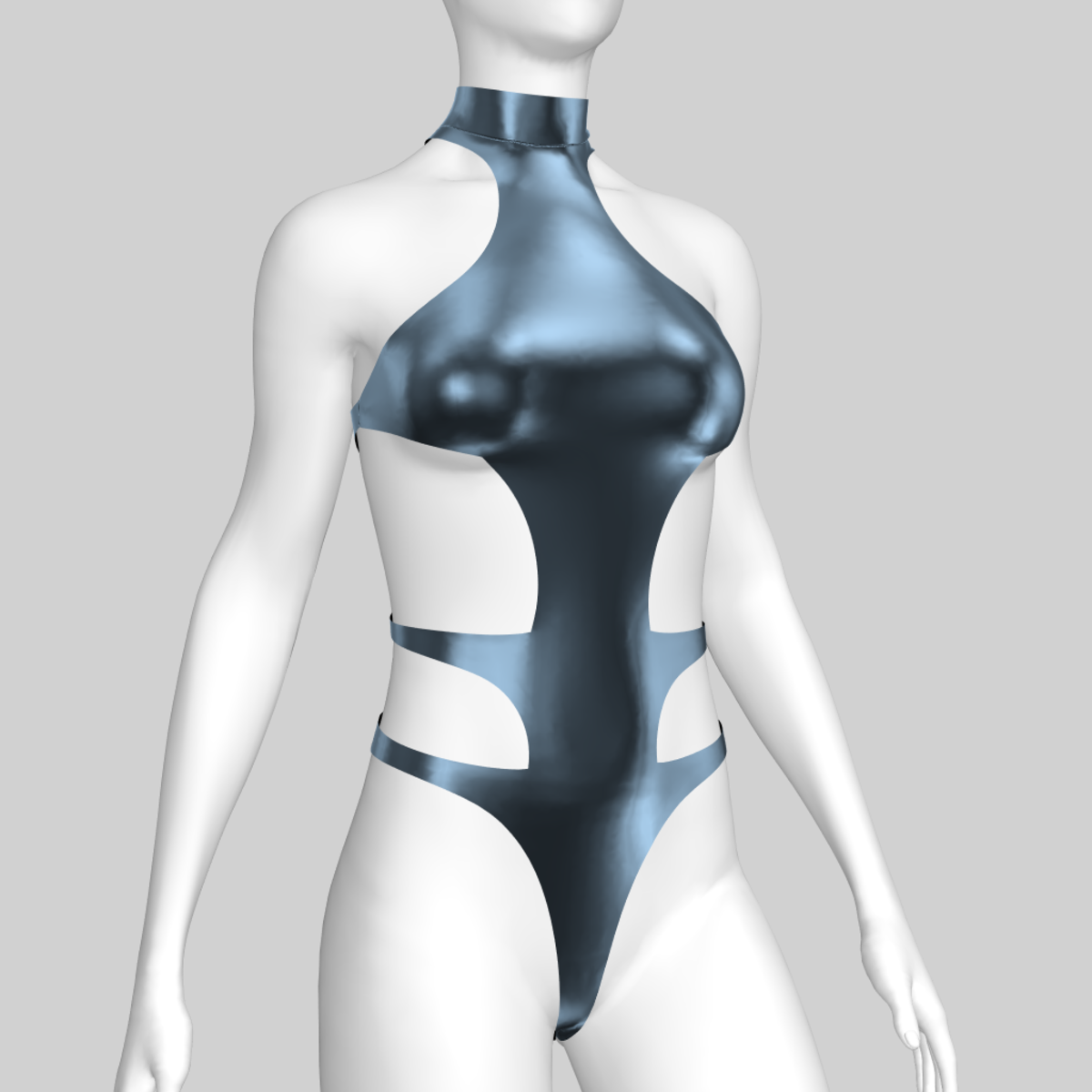 Bodysuit Aiko Metal Blue 2.0