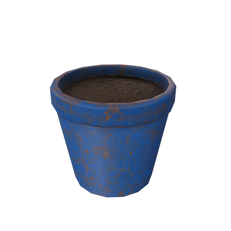 Flower Pot - Blue
