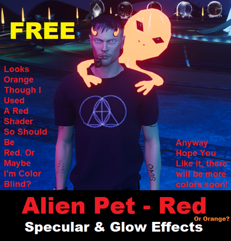 Free Gift - Alien Pet - Red/Orange?