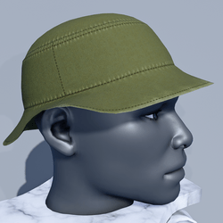 Men Bucket Sun Hat - Green Moss