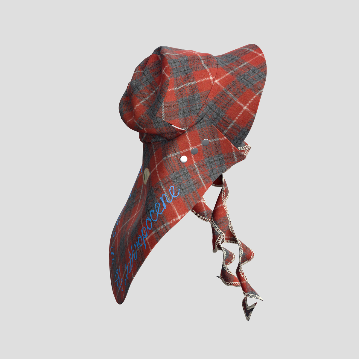 Trailblazing Hat orange and gray checked