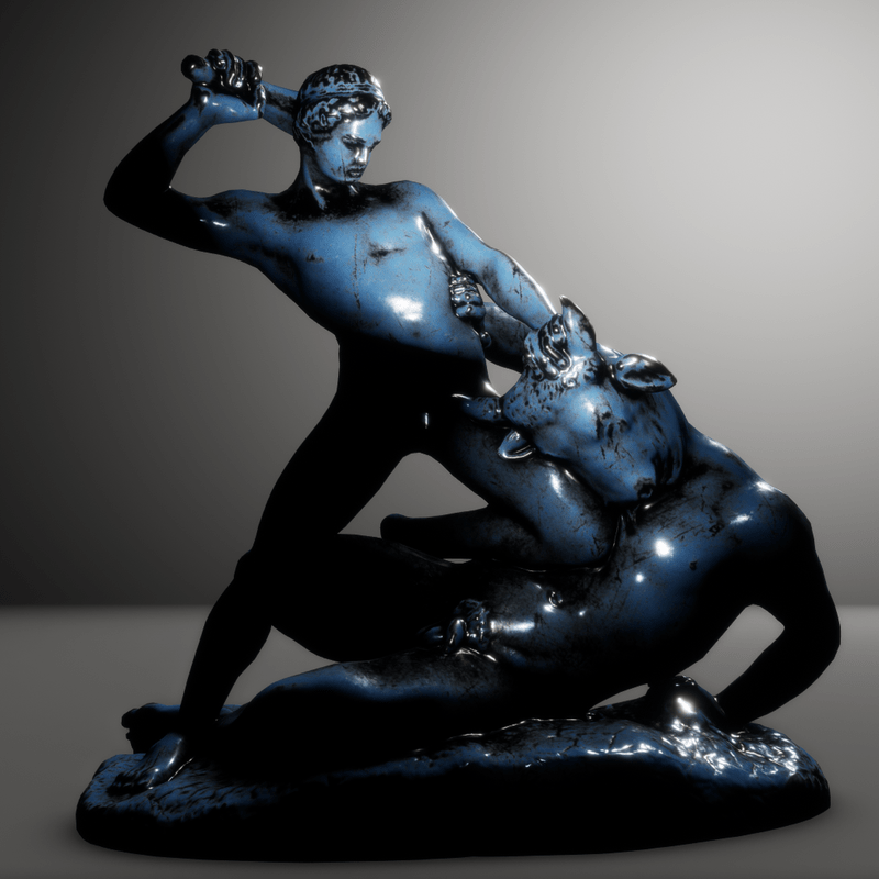 Theseus_Minotaur_Metal_Painted