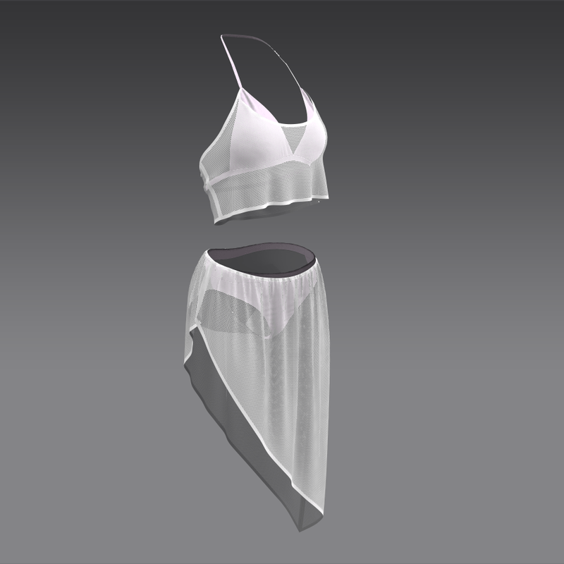 Undies Fishnet white