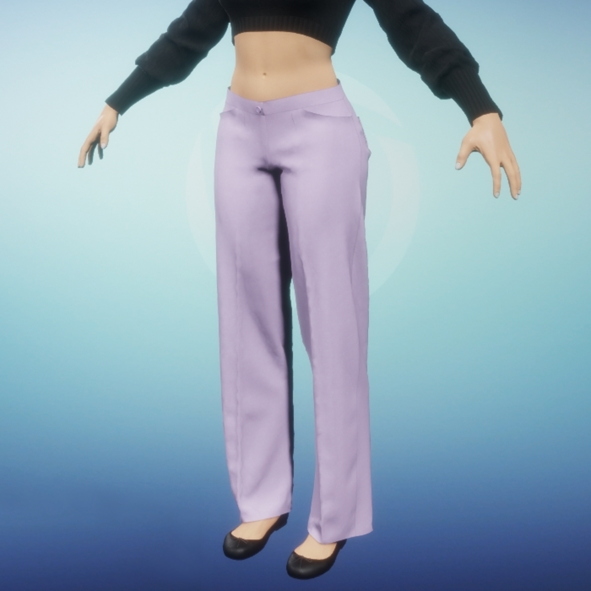 Womens Dress Slacks - Pastel Purple