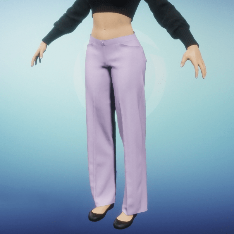 Womens Dress Slacks - Pastel Purple