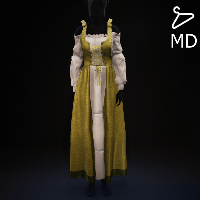 Yellow - Medieval Dress