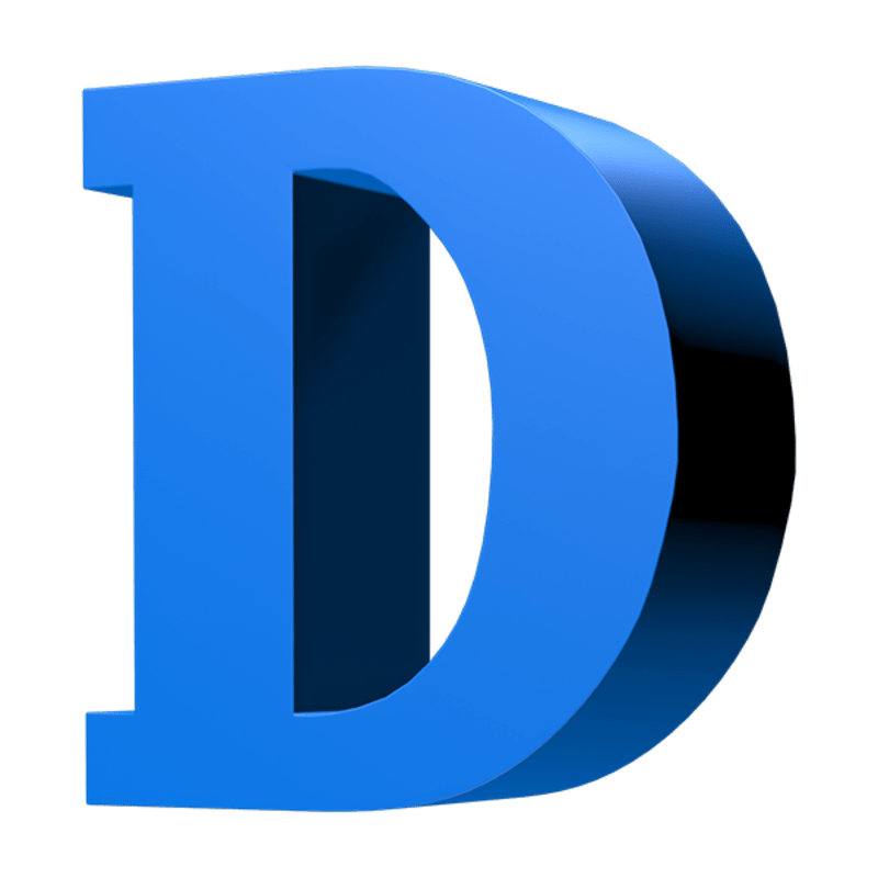 LOOT: Letter D (Blue)