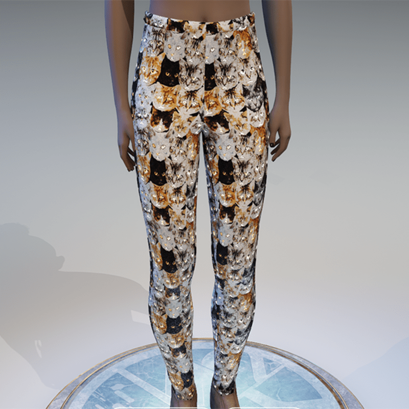 Emissive cat eyes leggings