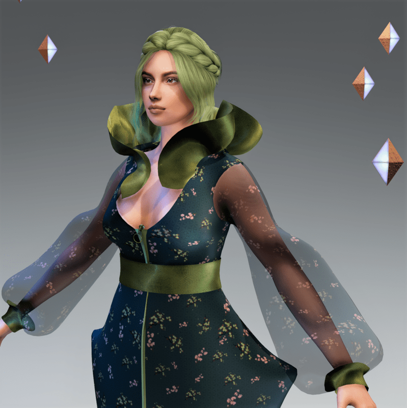 Green Gold Cherry Flow