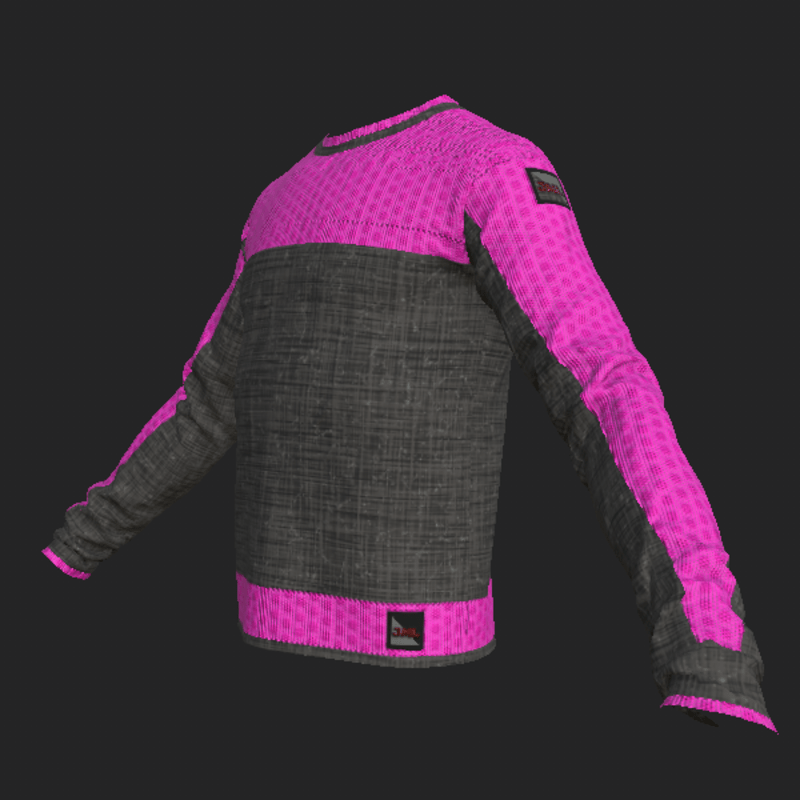NOIR SWEATER_ GRAY FUCHSIA