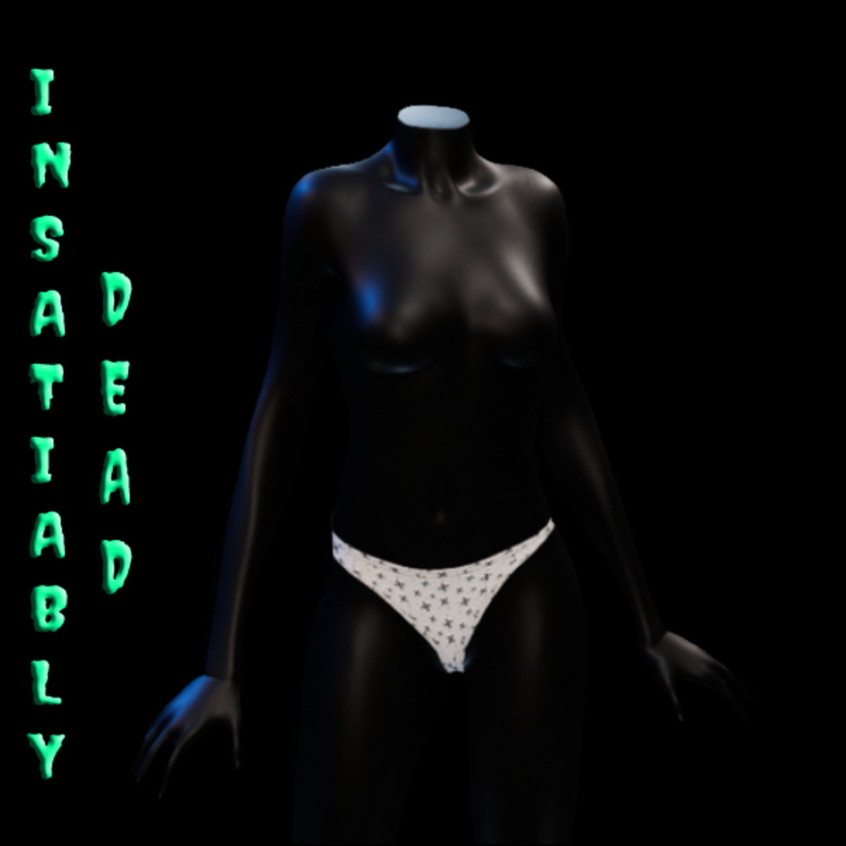 Skull & Crossbone Thong Panties White