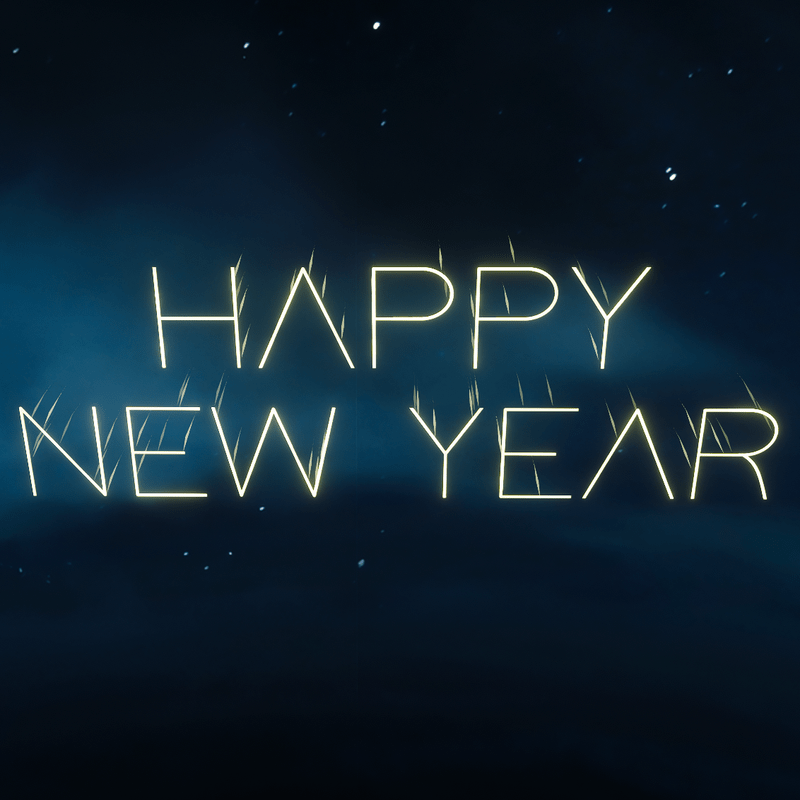 Happy New Year fireworks module