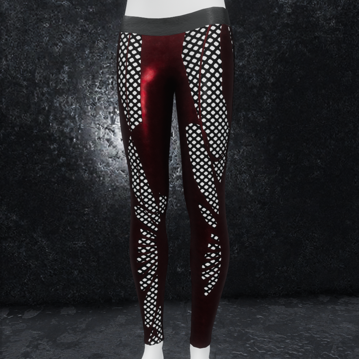 Leggings Steel Alpha dark red two