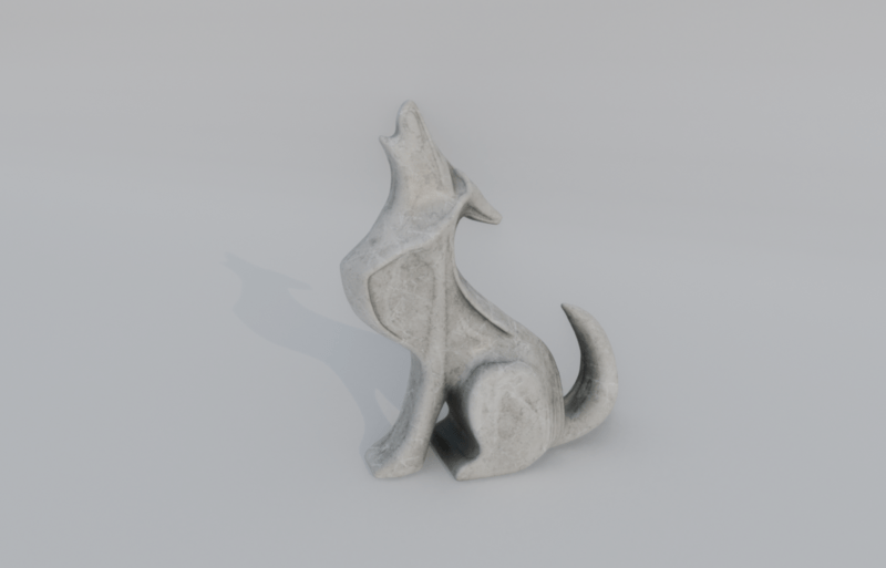 Wolf Statue