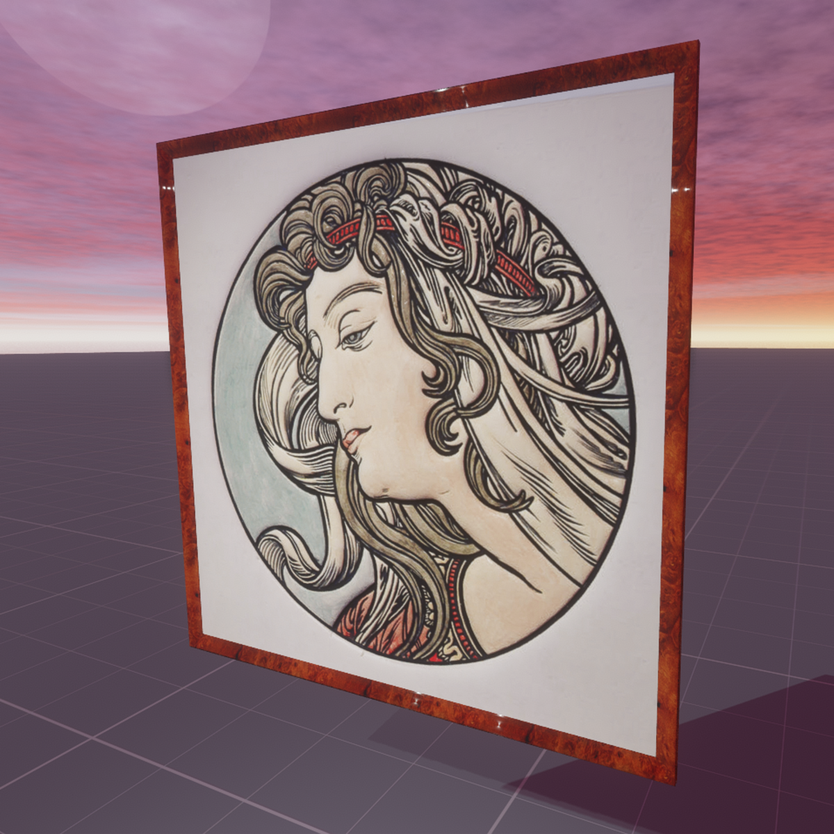 Head of a Woman Alphonse Mucha