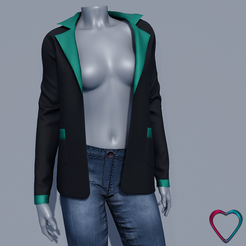 Women Blazer Jacket - Green