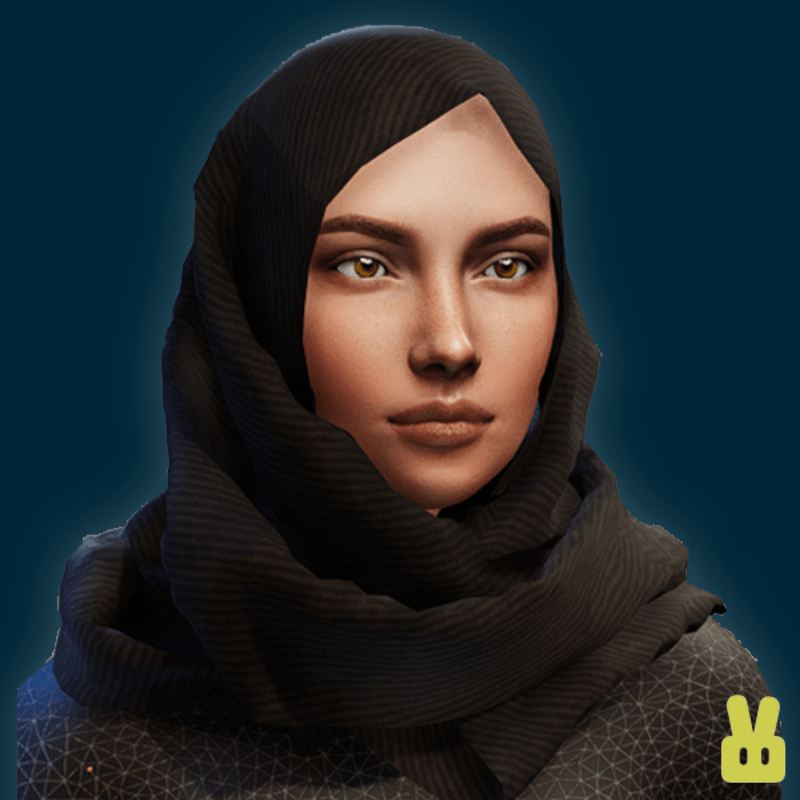 hijab v2 - black