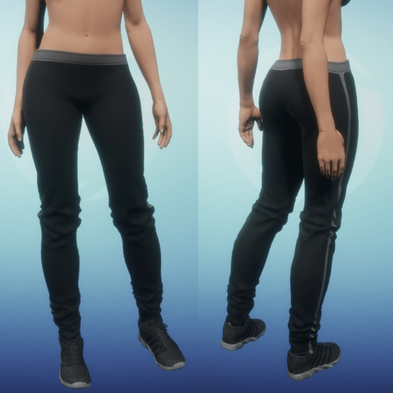 Athletic Pants - Black and Grey