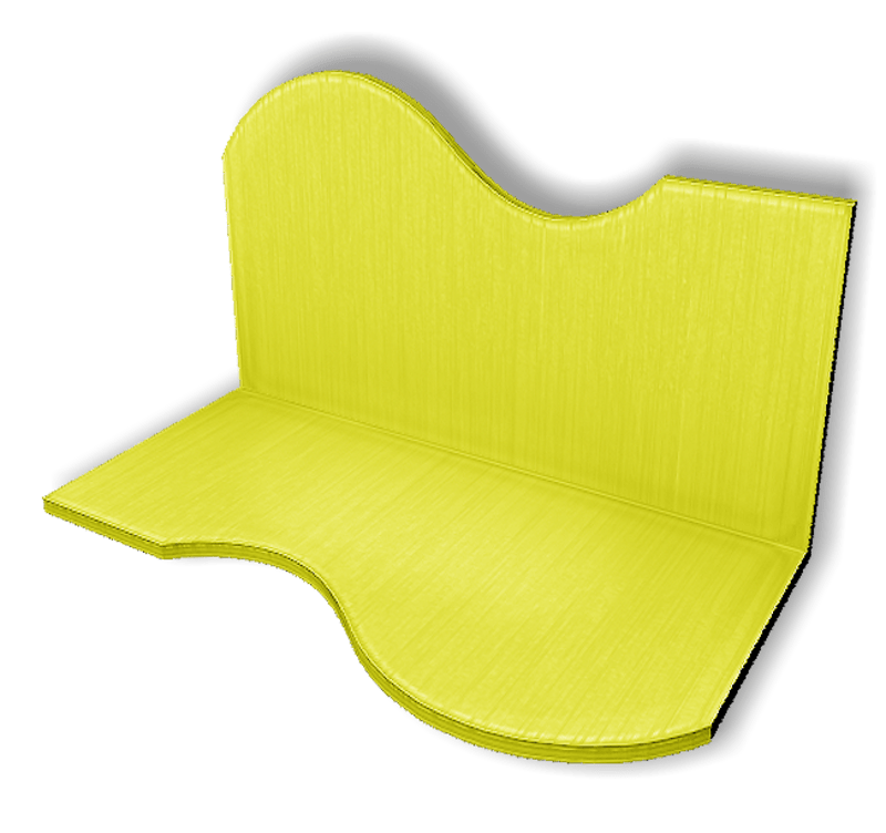 Display For Shop ( H5-W10-D5 ) - Yellow - Collision Mesh