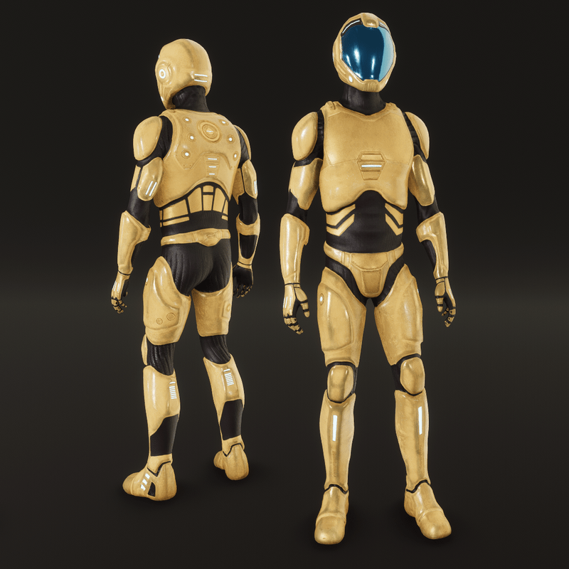 Space suit NC 2020 yellow