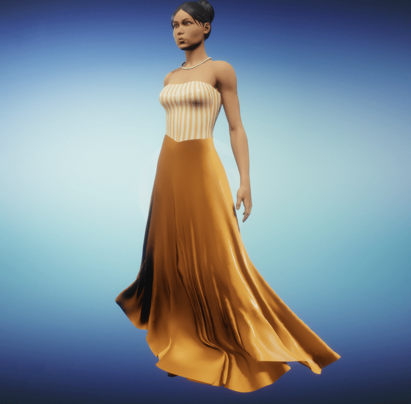 apricot ballgown
