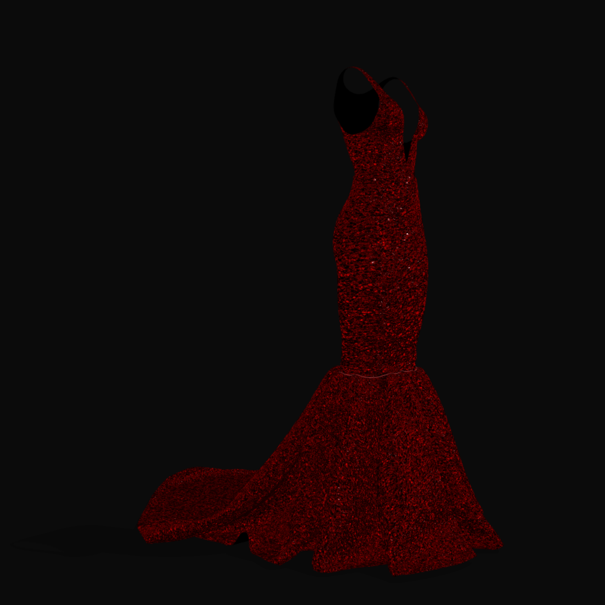 Mermaid Glitter Gown 01