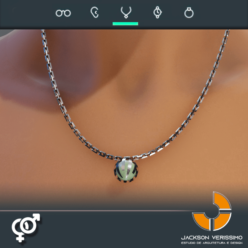 Cosmic Necklace- Silver Jade