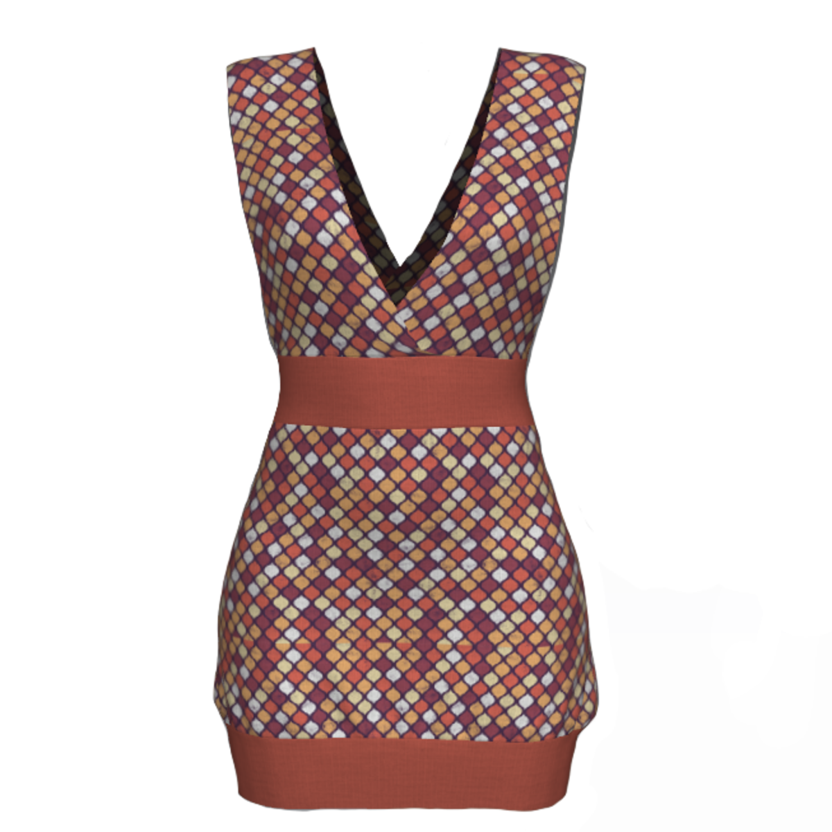 Tube Dress Deep Neck - Marocco