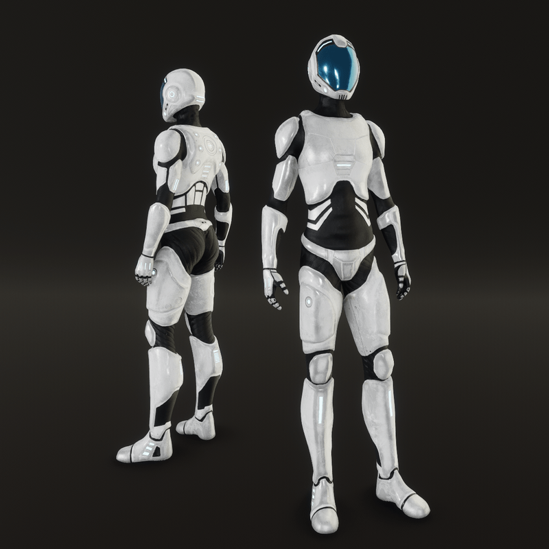 Female Space suit NC 2020 white