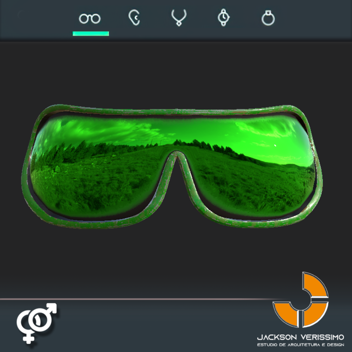 AI glasses 1-Green
