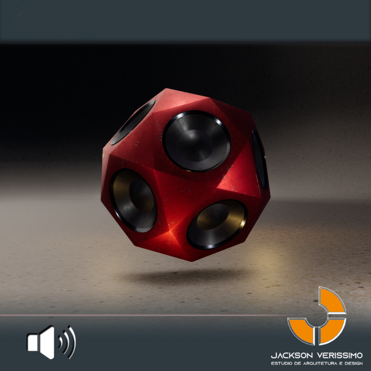 Ball Speaker Red