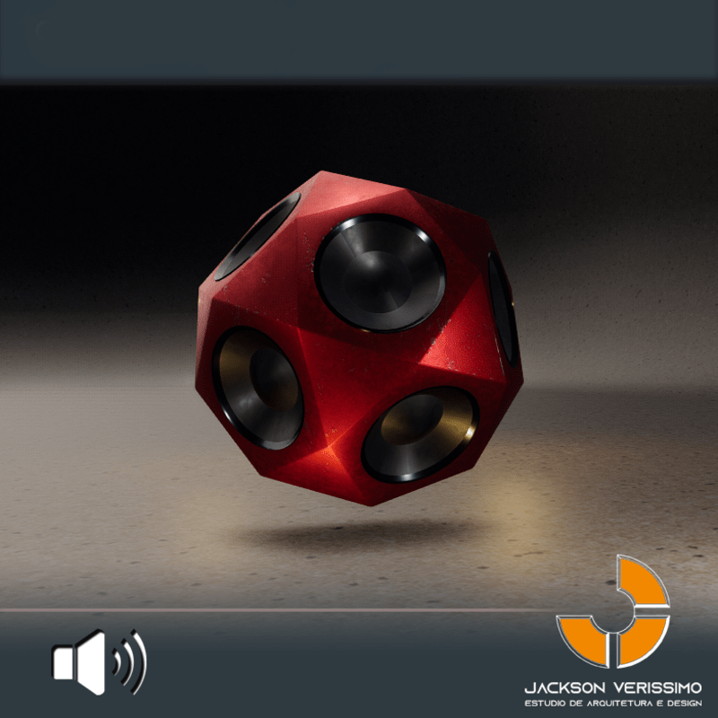 Ball Speaker Red