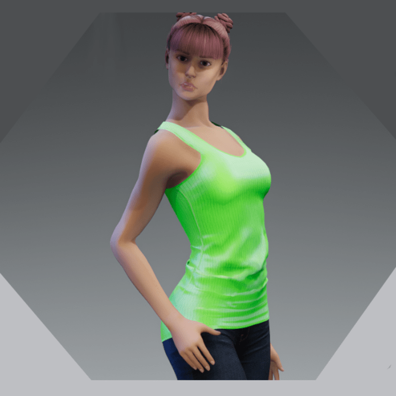 Snug Tank Top - Neon Green