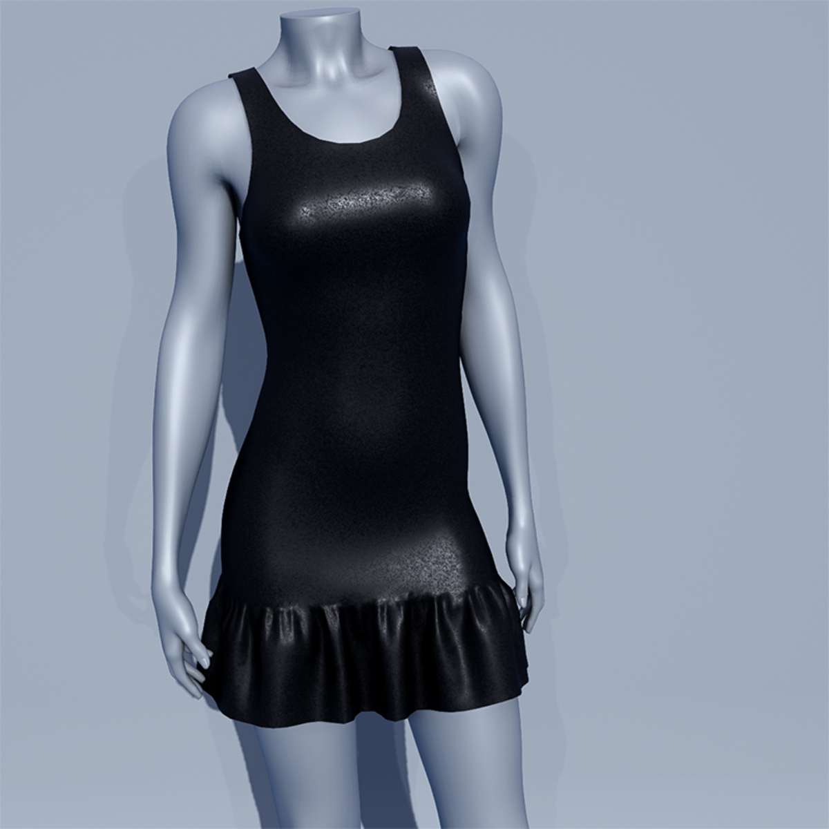 Glitter Party Dress - Black