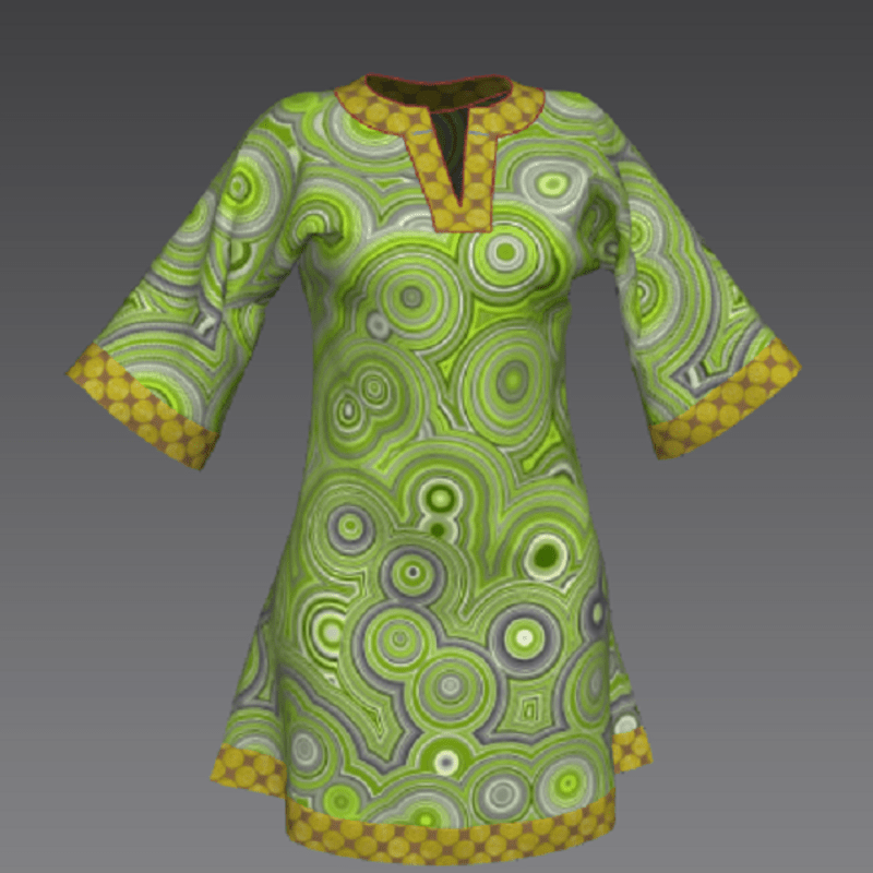 Hip and Casual Green Tunic