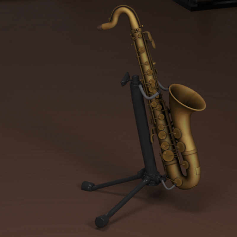 Tenor Saxophone On Stand