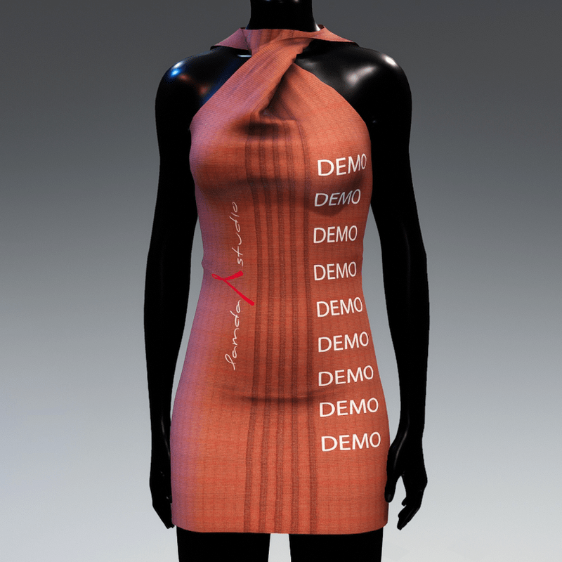 Front twisted dress - demo