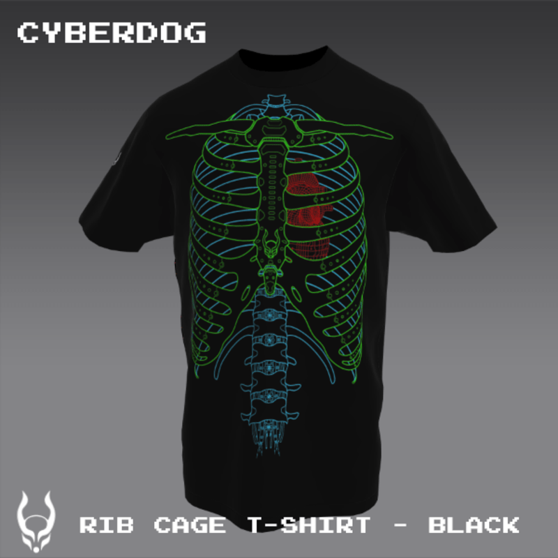 RIB CAGE T-SHIRT BLACK