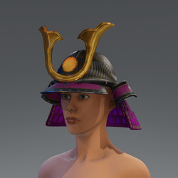 Samurai Helmet - Pink/Gold