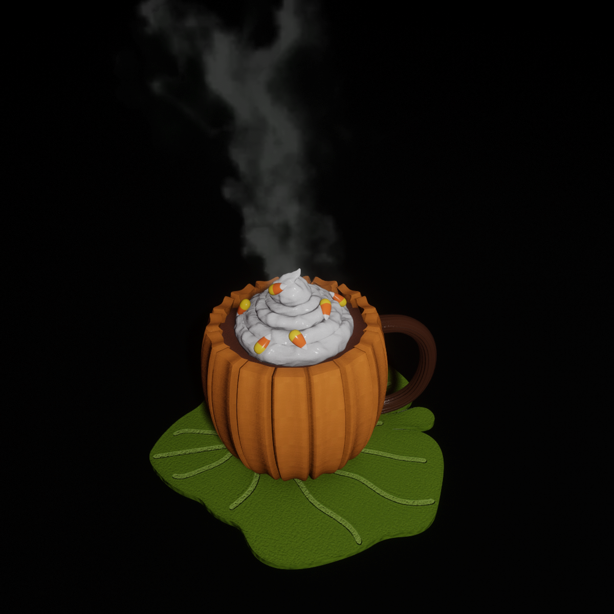 Hot Cocoa In Pumpkin Mug