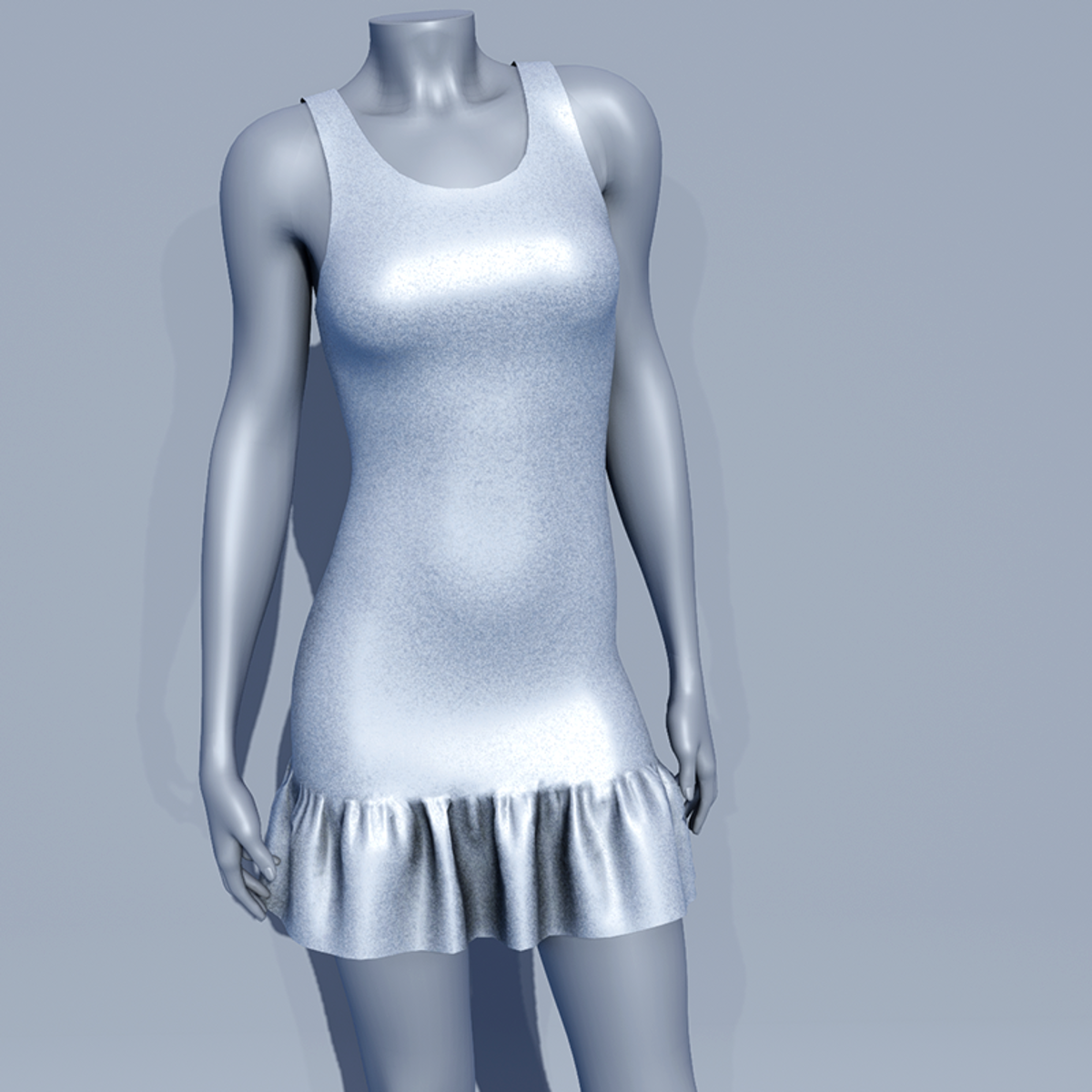 Glitter Party Dress - Silver