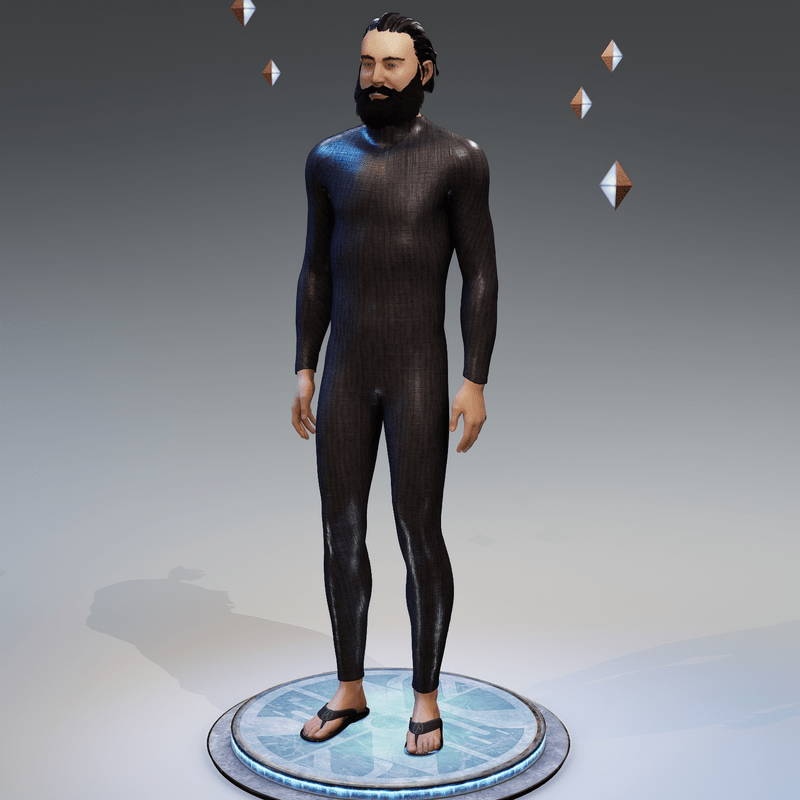 Metallic-Weave Mesh Fabric Bodysuit