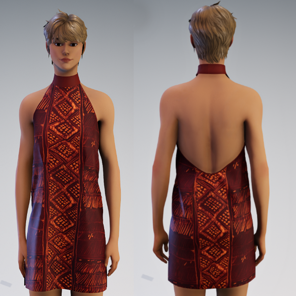 Club Dress Red African V 2.0
