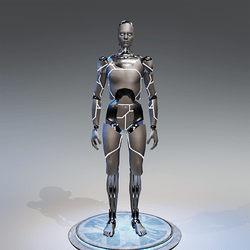 TKA Droid Avatar - White Emissive Animation