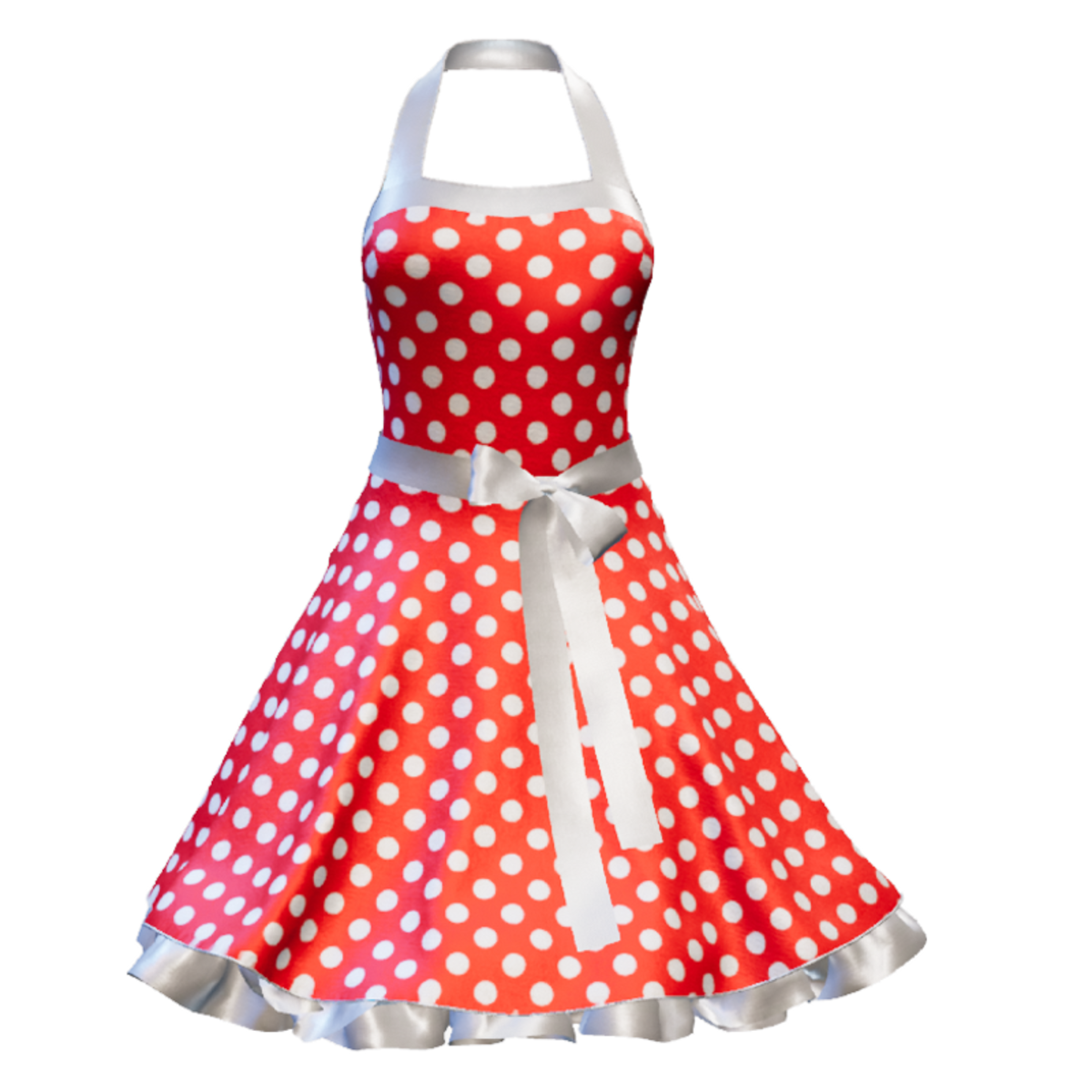 Fifties Rockabilly Polka Dot Dress red